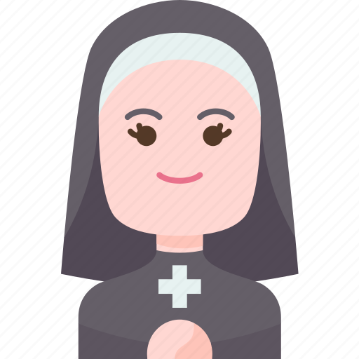 Nun, catholic, sister, christian, pray icon - Download on Iconfinder