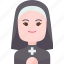 nun, catholic, sister, christian, pray 