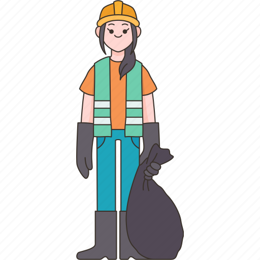 Garbage, collector, municipal, worker, service icon - Download on Iconfinder