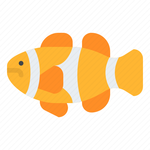 Clownfish, animal, ocean, sea, underwater, marine icon - Download on Iconfinder
