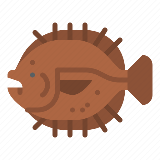 Flounder, fish, animal, ocean, sea, underwater, marine icon - Download on Iconfinder