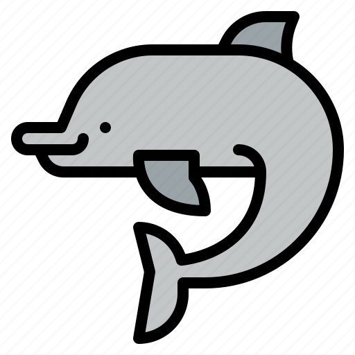 Dolphin, animal, ocean, sea, underwater, marine icon - Download on Iconfinder