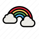rainbow, smash, sun, spectrum, weather