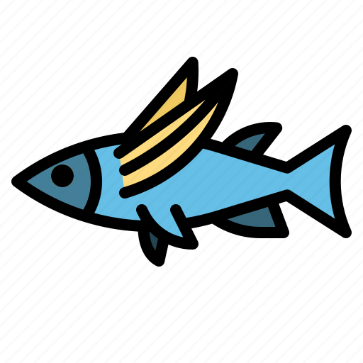 Ocean, flyingfish, fish, sea icon - Download on Iconfinder