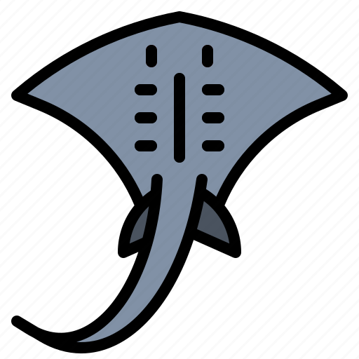 Ocean, stingrays, fish, animal, sea, aquarium icon - Download on Iconfinder