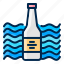 bottle, sea, marine, pollution, plastic, waste, ocean, environmental, bottles 