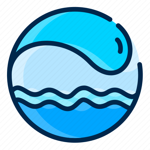 Sea, wave, ocean, water, motion, energy, power icon - Download on Iconfinder