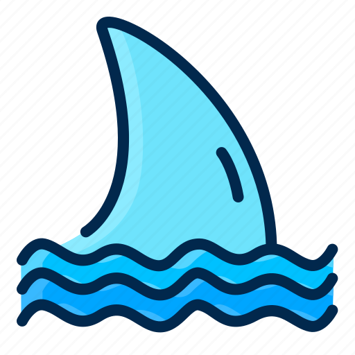 Shark, fin, marine, predator, apex, ocean, finning icon - Download on Iconfinder