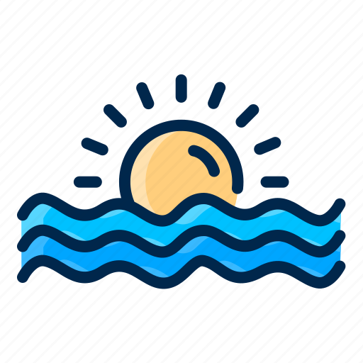 Sunset, sea, reflection, peaceful, serene, beauty, calm icon - Download on Iconfinder