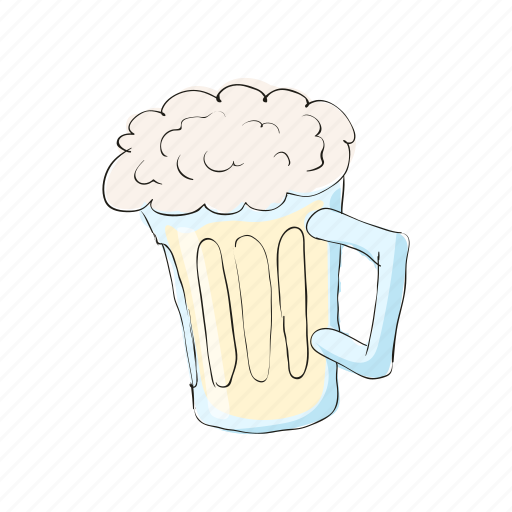 Alcohol, beer, cartoon, drink, lager, mug, pub icon - Download on Iconfinder