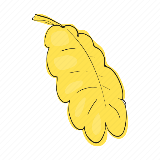 Acorn, cartoon, design, leaf, nature, oak, yellow icon - Download on Iconfinder