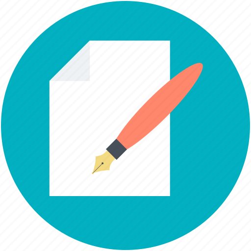 Blank paper, compose, pen, write us, writing concept icon - Download on Iconfinder