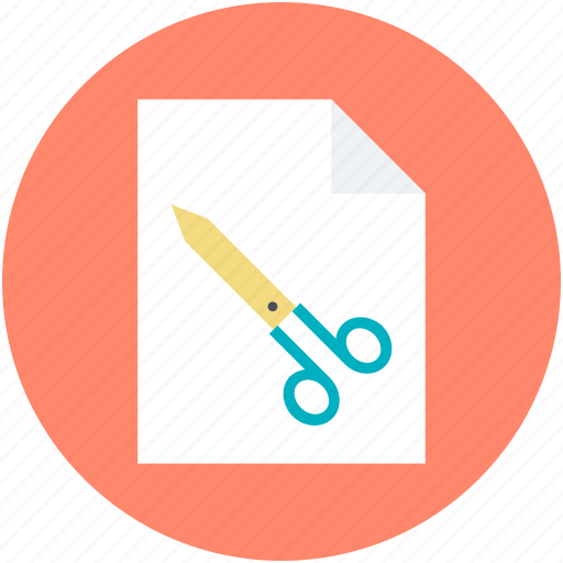 Cutting tool, edit sign, editing, paper, scissor icon - Download on Iconfinder
