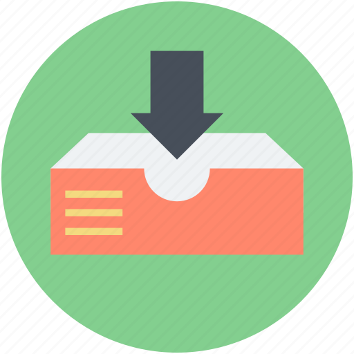 Email inbox, inbox, inbox tray, mailbox, received mail icon - Download on Iconfinder