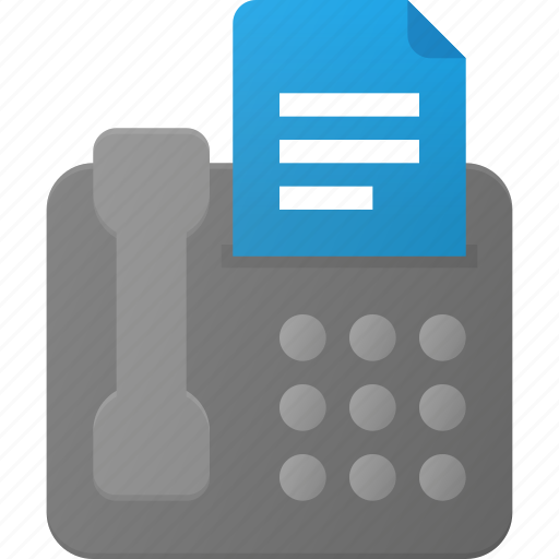 Call, document, fax, office, phone, send icon - Download on Iconfinder