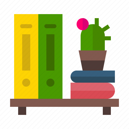 Book, rack, show, shelf icon - Download on Iconfinder