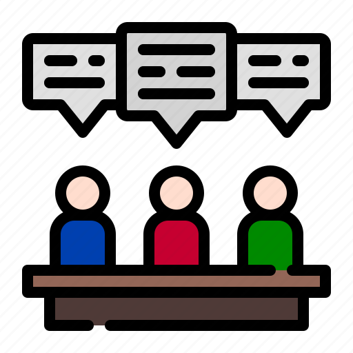 Together, meeting, business, talking, conferance, appointment icon - Download on Iconfinder