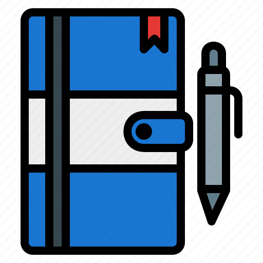 Notebook, book, read, knowledge, pen, education, reading icon - Download on Iconfinder
