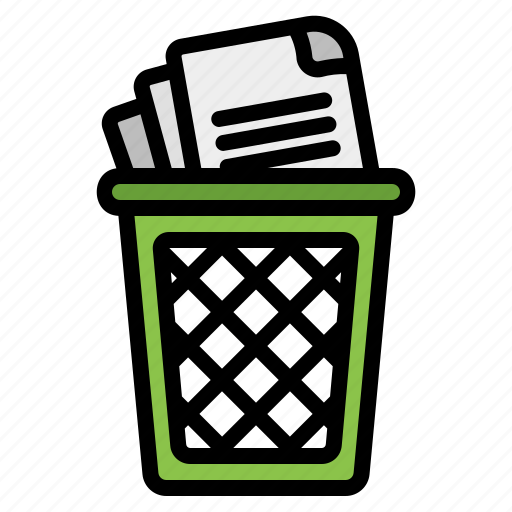 Trash, delete, remove, bin, garbage, recycle, document icon - Download on Iconfinder