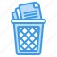 trash, delete, remove, bin, garbage, recycle, document 