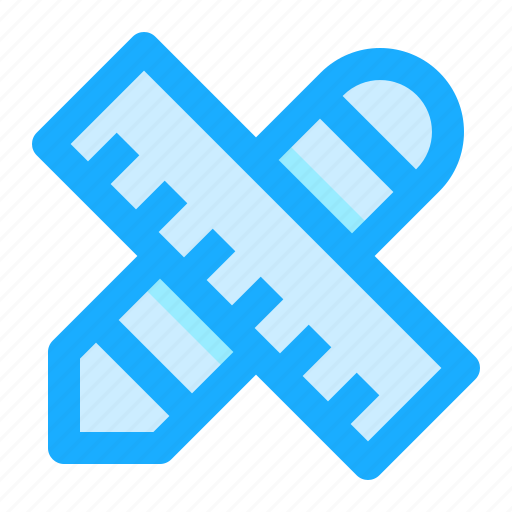 Workplace, stationary, drafting, tools, pencil, ruler, office material icon - Download on Iconfinder