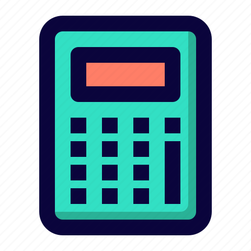 Office, material, workplace, accounting, calculator, math, calculating icon - Download on Iconfinder