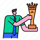 award, profession, success, winner, employee, worker, trophy 