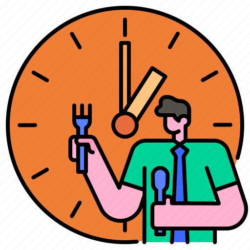Lunch, time, to, eat, meal, schedule, eating icon - Download on Iconfinder