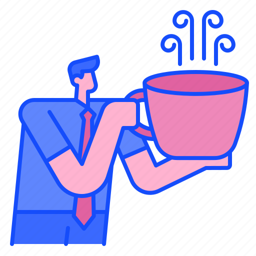 Coffee, time, break, working, relaxing, businessman, relax icon - Download on Iconfinder