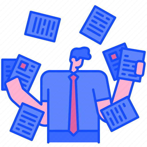 Overload, panic, busy, stressed, businessman, employee, worker icon - Download on Iconfinder