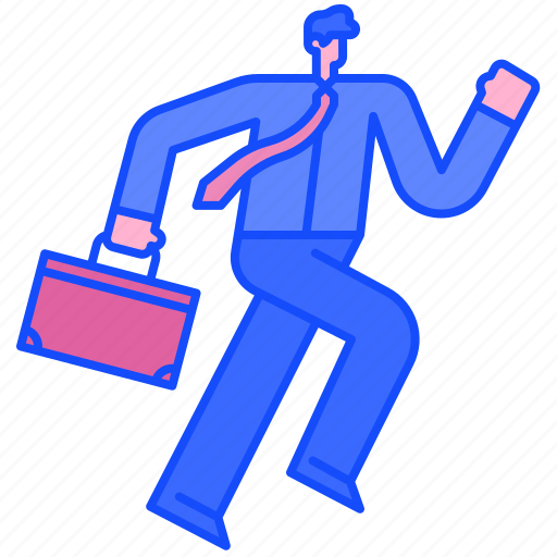 Running, businessman, busy, worker, employee, briefcase, people icon - Download on Iconfinder