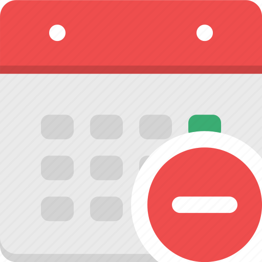 Calendar, event, reminder, remove, month, plan, schedule icon - Download on Iconfinder