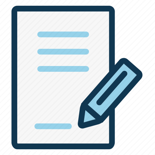 Contract, document, file, office, paper, pencil, signature icon - Download on Iconfinder
