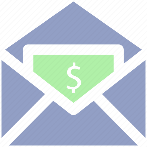 Dollar, envelope, letter, mail, message, payment icon - Download on Iconfinder