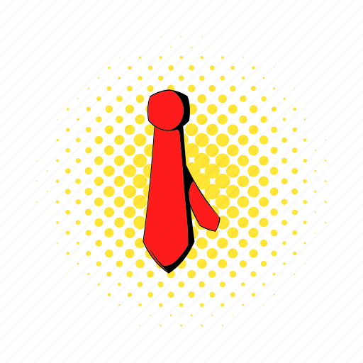 Business, clothing, comics, necktie, red, silk, tie icon - Download on Iconfinder