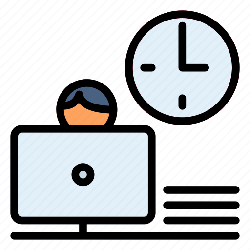 Office, clock, time, deadline, hour, work, alarm icon - Download on Iconfinder