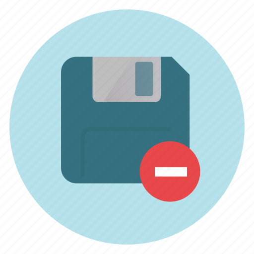 Delete, disk, erase, floppy, remove, save, storage icon - Download on Iconfinder
