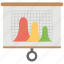 business analysis, business graph, flip chart, graphic presentation, statistics 