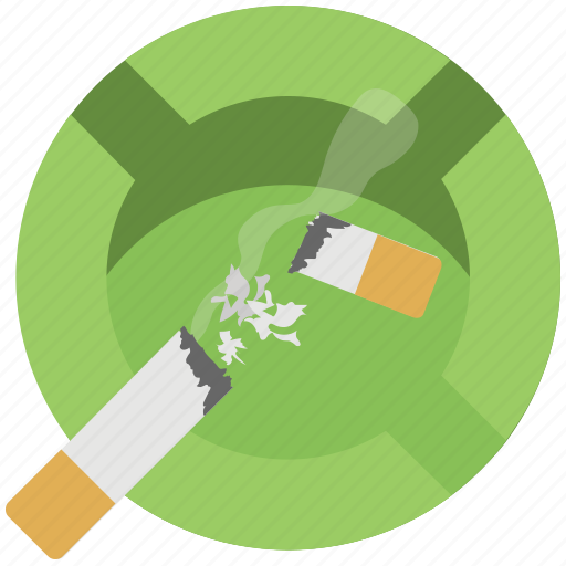 Ashtray cigarettes, cigarette smoke, injurious habit, smoking concept, tobacco addiction icon - Download on Iconfinder
