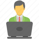 computer user, freelancer, internet user, office work, online employee