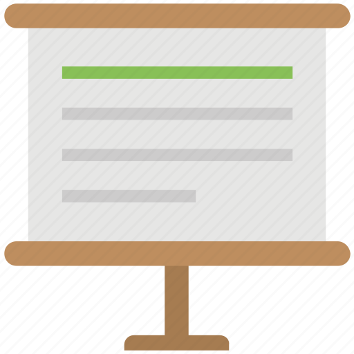Canvas stand, flip chart paper, flip chart stand, flipchart canvas, presentation easel icon - Download on Iconfinder