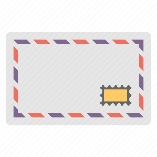 Airmail envelope, retro airmail, retro correspondence, stamped envelope, vintage airmail icon - Download on Iconfinder