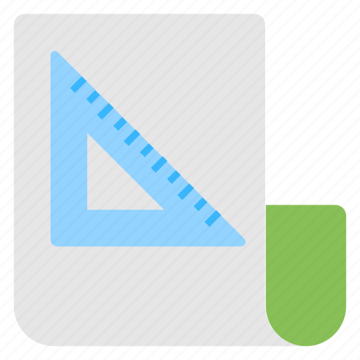 Drafting, drawing, geometry, graph paper, set square icon - Download on Iconfinder