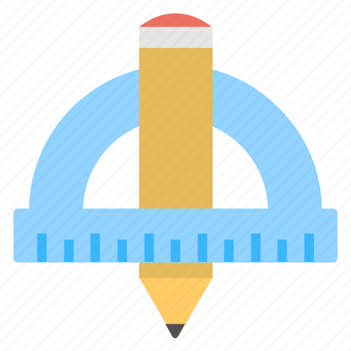 Drawing equipment drafting tools, drawing instruments, pencil and ruler, stationery icon - Download on Iconfinder