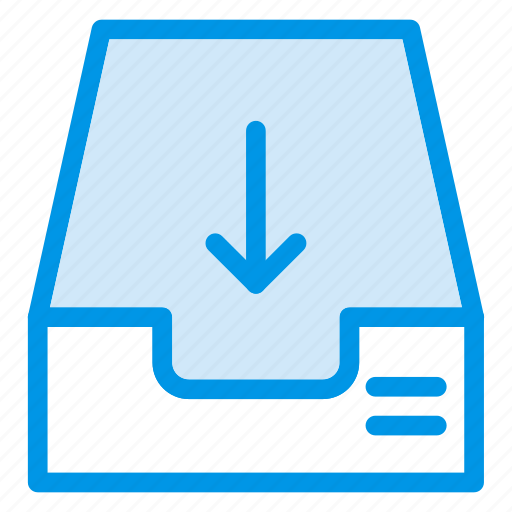 Email, inbox, storage, tray icon - Download on Iconfinder