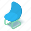chair, chairiconvector, furniture, isometric, object, plastic, sit 