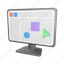 monitor, display, screen, computer 