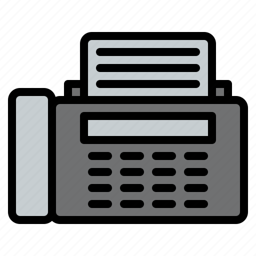 Telephone, fax, calls, electronics, device, message, communication icon - Download on Iconfinder