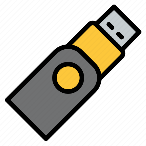 Flashdrive, usb, media, file, storage, disk, technology icon - Download on Iconfinder