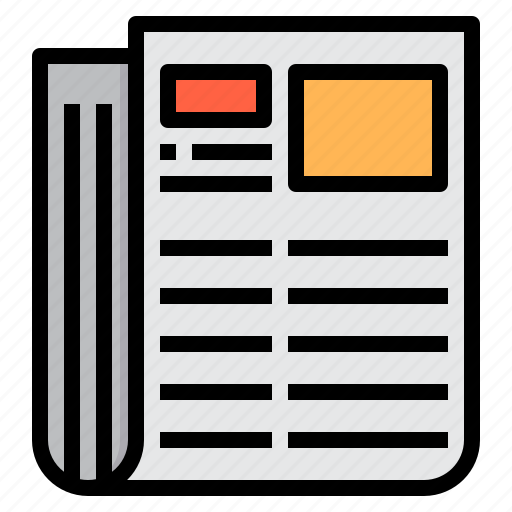Newspaper, office, stationery, supplies icon - Download on Iconfinder